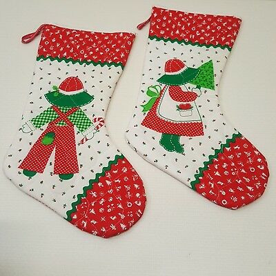 Sunbonnet Sue Quilted Stocking Panel