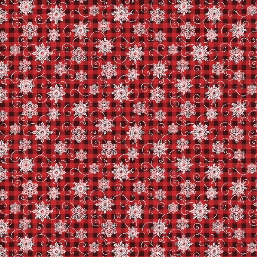 Joy of the Season Check Snowflakes  - Product Image