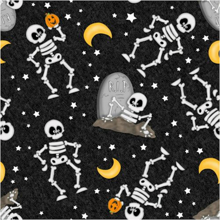 Skeletons Allover Glow in the Dark - Product Image