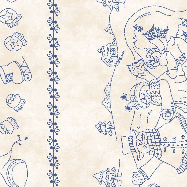 Roly-Poly Snowman Border  - Product Image