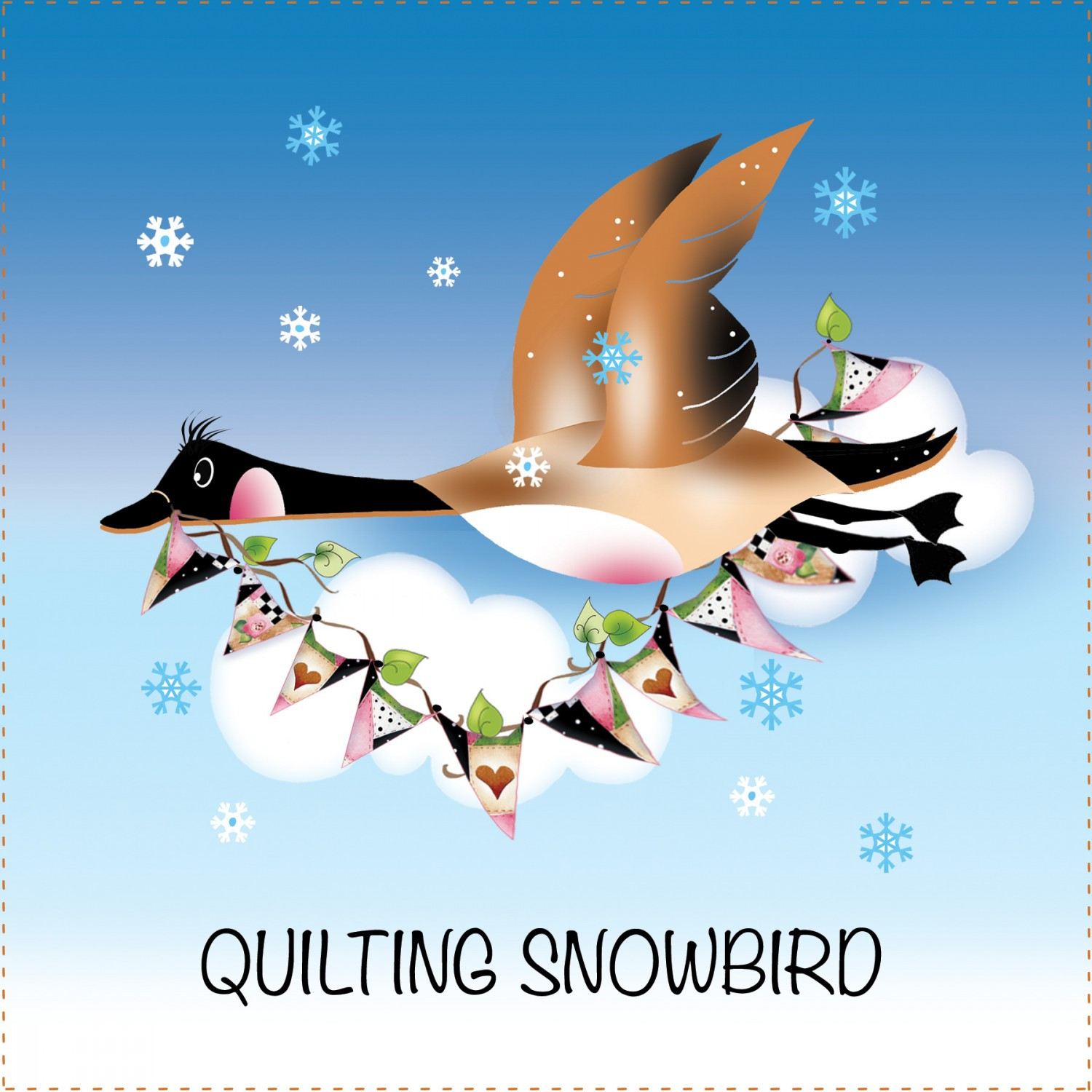 Quilting Snowbird Panel