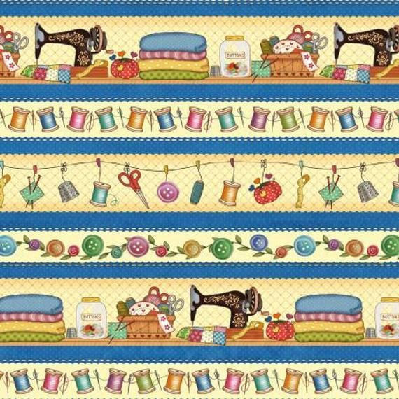 Sew Let's Stitch Border Stripe - Product Image
