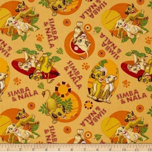 Simba & Nala All Over - Small Motifs - Product Image