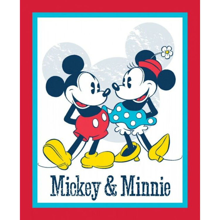 Vintage Mickey and Minnie Panel - Product Image